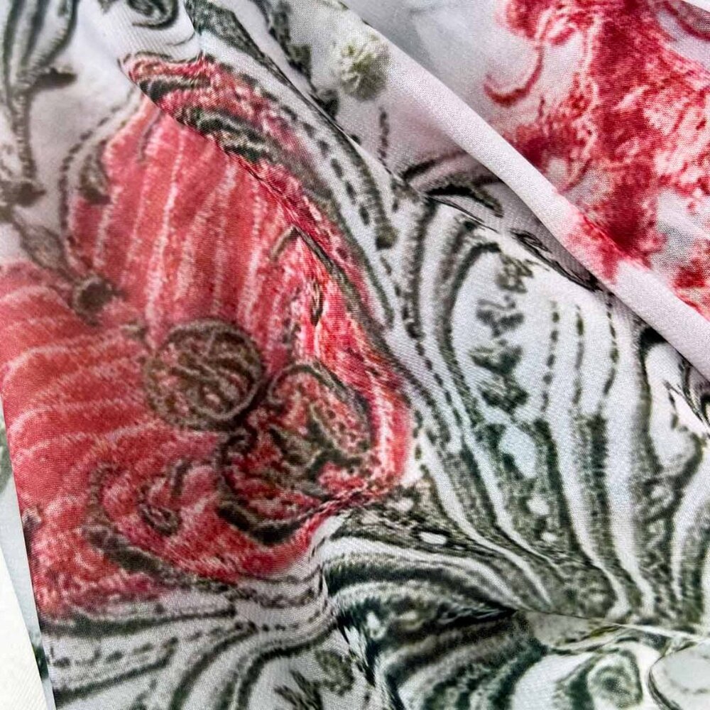 English Garden Sheer Chiffon Oversize Square Fairytale Scarf - Picture 12 of 12
